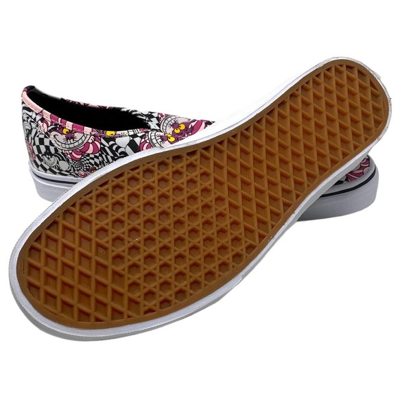 Vans Off The Wall Men X Disney Alice In Wonderlands Cheshire Cat Authentic Shoes - Picture 7 of 8